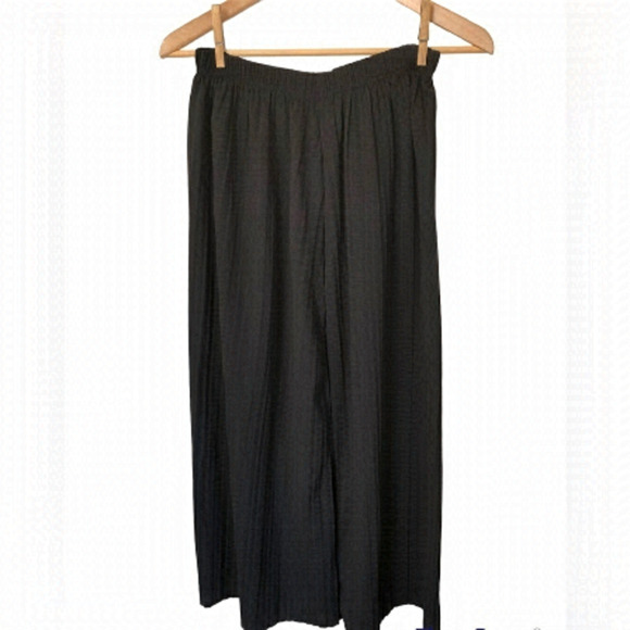 Boho Wide Leg Cropped Palazzo Pants Medium - Picture 1 of 4